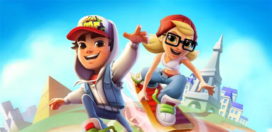 Background تنزيل لعبة صب واي للموبايل Subway Surfers apk