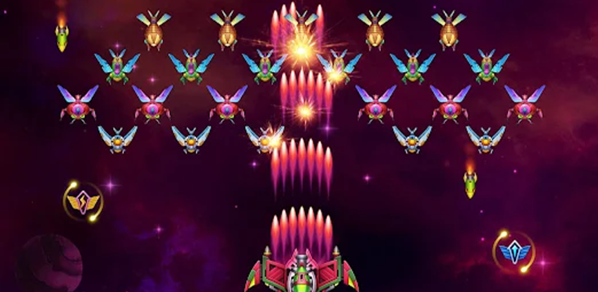 Background تحميل لعبة هجوم المجرة galaxy attack alien shooter apk 